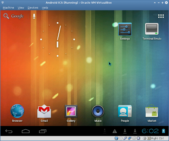 Android ICS Screenshot